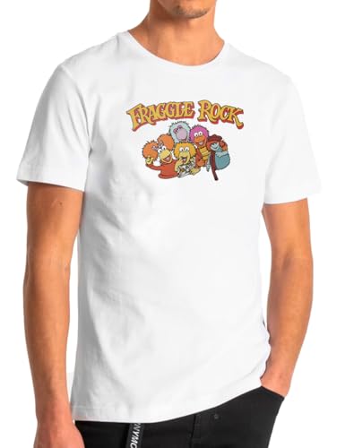 Camisetas EGB Camiseta Adulto/Niño Todos Los Fraggle Rock Ochenteras 80´s Retro Comic Tallas Especiales (Blanco, 2 años)