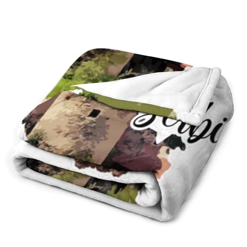 Couverture pelucheuse chaude en flanelle voyage architecture Serbie - 4