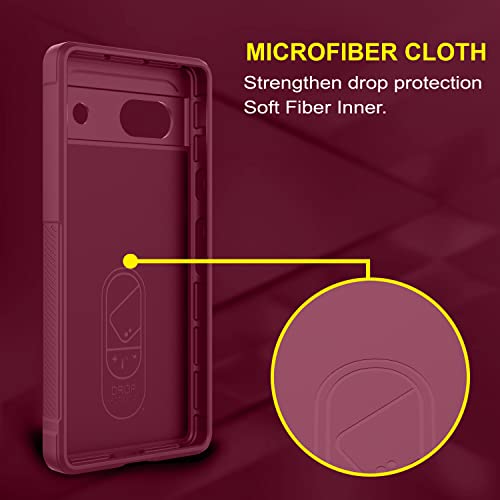 Image of amazon basics Back Case Cover for Google Pixel 7A | Compatible for Google Pixel 7A Back Case Cover | Liquid Silicon Magic Case for Google Pixel 7A with Camera Protection | Plum