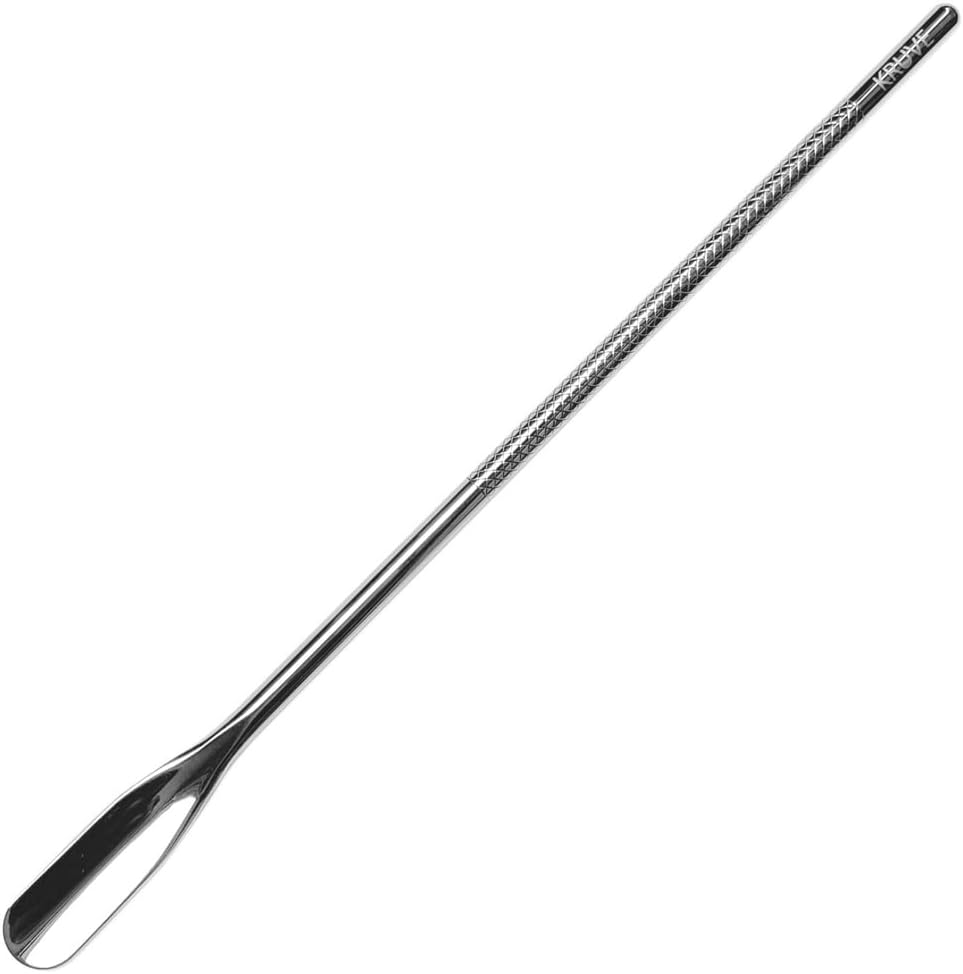 KRUVE Coffee Brew Stick - 8.6 Inch Stainless Steel (Silver) for Agitating Grounds During Brewing - Perfect for Pour Over, French Press & More
