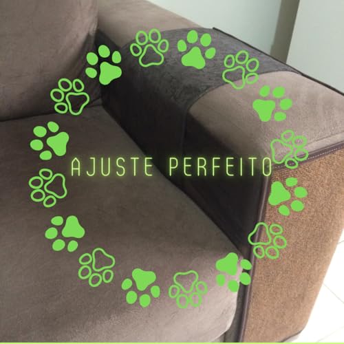 Arranhador para gatos e protetor do braço do sofá - par - tamanho 50x70 cm CORES:Marrom
