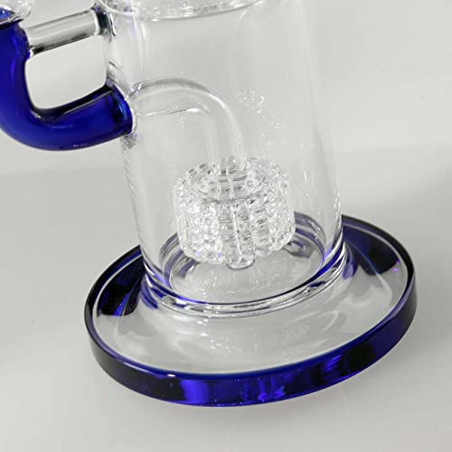 Black Leaf | Glasbong 2-mal Trommelperkolator | Blau | aus Borosilikatglas | H: 330mm | ø 65/26mm | NS 19 (18,8mm… – Bild 3