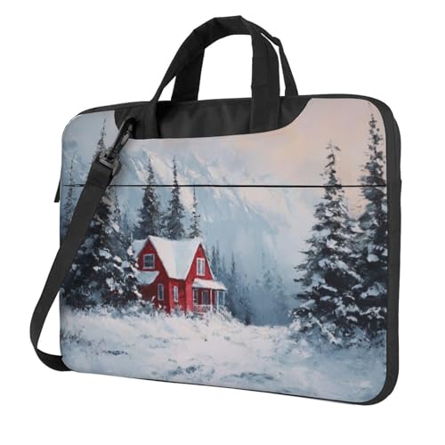Housse ordinateur 15,6 pouces rembourrée Red House In The Snow mixte