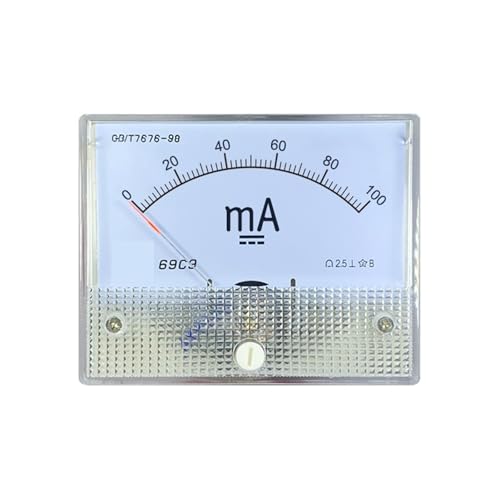 69c9-ma DC �~���A�����[�^ 1/2/5/10/20/30/50/100/200/250/300/500ma �|�C���^�[ 64*80 �~�����[�g�� 1 ��(DC 200mA)