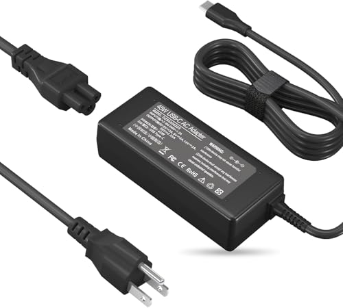 USB C Charger for hp Laptop 45W Laptop Charger Compatible hp Spectre X360/chromebook, 14-ca051wm 14-ca052wm 14-ca091wm ca061dx 14-ca0061dx 14-ca060nr 14-ca020nr 14-ca043cl Type C Power Cord