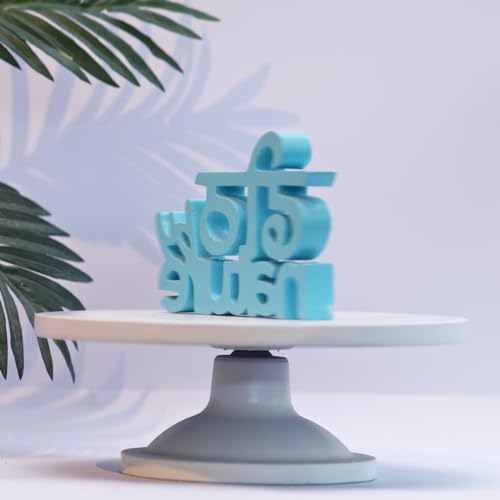 Image of Nukkad Tales Dheeth by Nature Blue Quirky Showpiece for Home Decoration Birthday Gift Items (7 X 4.9 inch) Engineered Wood