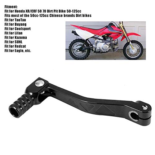 Gorgeri Folding Shift Lever Cnc Aluminum Alloy Shift Lever Folding Gear Shifter For Xr/Crf 50 70 Dirt Pit Bike 50Cc 70Cc 110Cc 125Cc Black #TOP1