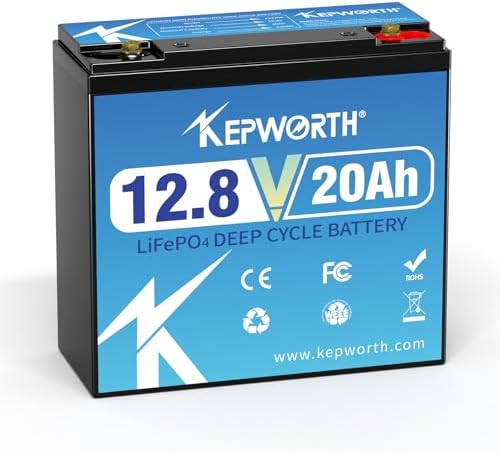 12V 20Ah LiFePO4 Batterie - 256Wh Mit BMS Für Solar & Wohnmobil
