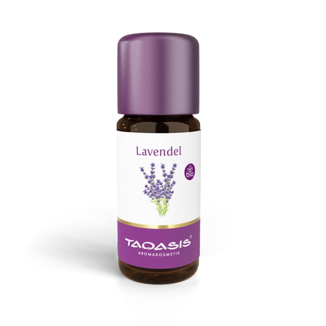 Taoasis Lavendelöl 10 ml – 100% naturreines ätherisches Öl, Bio-Qualität