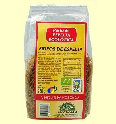 Fideos Cabello de Ángel (N.º 0) | 100% Espelta Blanca (Triticum spelta) | Certificación ECO | Formato 250g