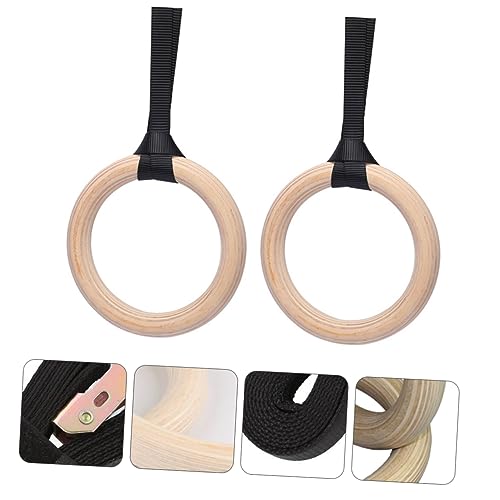 Anillas de gimnasia de madera para entrenamiento miniatura 7