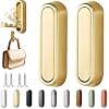 2PCS Folding Wall Hooks, Foldable Coat Hooks Heavy Duty Foldable Hook Bathroom Towel Hooks Robe Hooks Wall Mounted for Bathroom, Closet, Entryway, Pool, and Kitchen Round-Gold