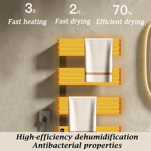Toallero eléctrico de pared para un baño lleno de comodidad y lujo diario en invierno 6