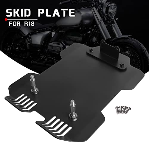 Image of Engine Skid Plate Repalcement for BMW R18 2020 2021 2022 2023 Motorcycle Engine Protective Skid Plate Cover (Black)