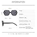 ZHZJQE Vintage Classic Big Frame Polygon Sunglasses Men Women Unisex Trend Outdoors Travel Sunglasses Uv400