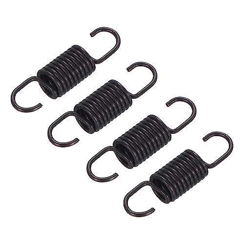 QUARKZMAN Microondas Horno Puerta Resorte Universal Pestillo Resorte Aluminio 7MM Compatible para Horno EstufaGama Negro 4PCS