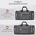 Gonex Canvas Duffle Bag for Travel, 60L Duffel Overnight Weekend Bag (Gray)