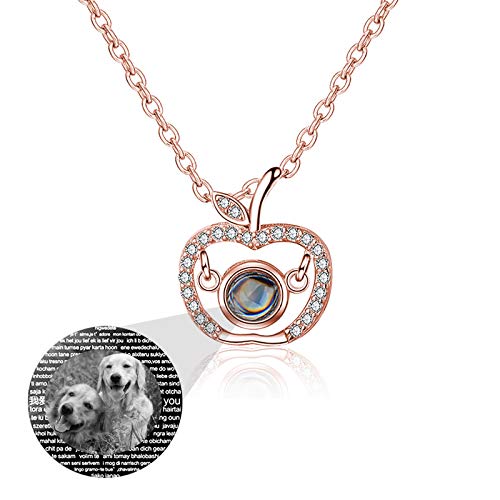 bishixiangenbaihuo Promise 100 Idiomas Collar De Plata De Ley 925 Collar De...