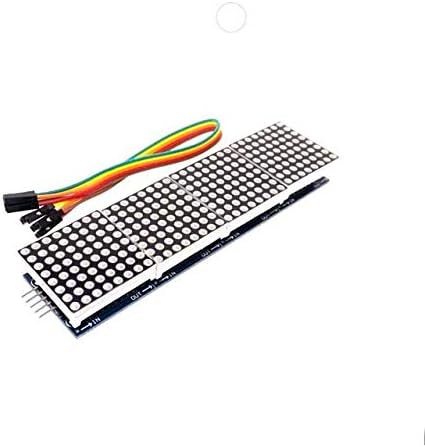 Electronic MAX7219 Dot Matrix Module for Arduino Microcontroller 4 in One Display with 5P Line