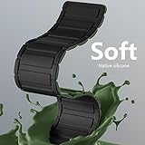 Lamshaw Compatible with Blackview Smart Watch bands, 20mm, 22mm Silicone Sport Strap Watchband Compatible with IOWODO W60, R30 Pro, R50, Compatible with Blackview W60, R30 Pro, R50 Smart Watch (Green - Image 7