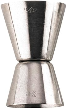 Pedrini Black & Satin Stainless Steel Double Jigger