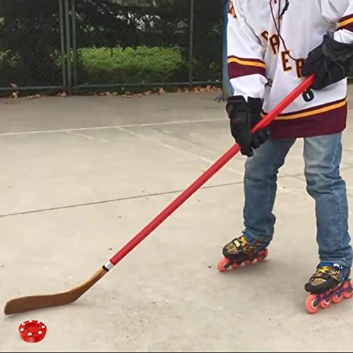 RNXRZANK 6X Roller Hockey Pucks Training High Performance Slider Red