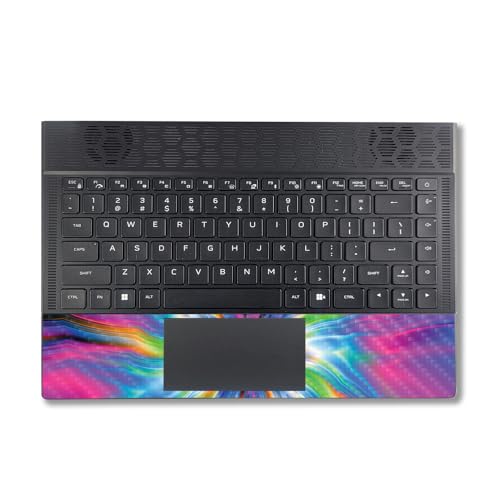 Image of MightySkins Carbon Fiber Skin Compatible with Alienware X14 R2 (2023) Full Wrap Kit - Prismatic Vortex | Protective, Durable Textured Carbon Fiber Finish | Easy to Apply | Made in The USA