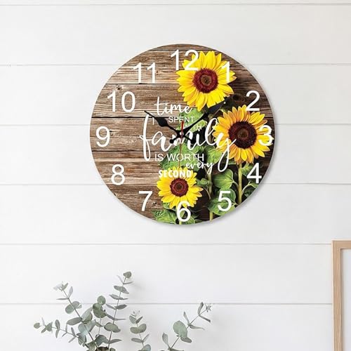 Horloge murale silencieuse et créative de 30 cm pour la maison - 6