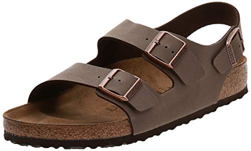 Preisvergleich Produktbild Birkenstock Classic Unisex-Erwachsene Milano Birko-Flor Sandalen, Braun (Mocca)