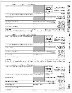 1099-A Acquisition or Abandonment of Secured Property, 25 Recipients