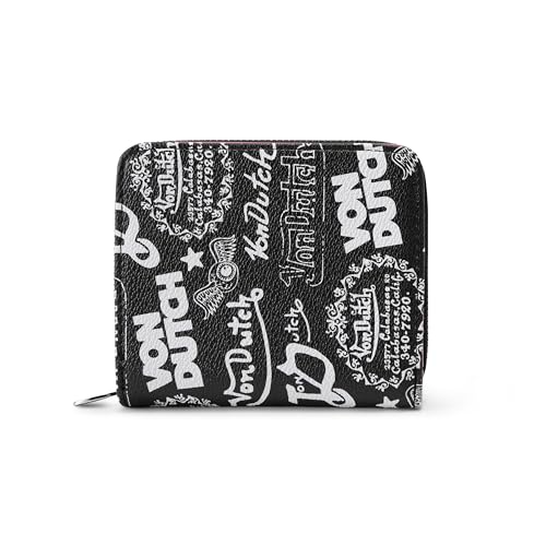 Von Dutch �W�b�v�A�b�v�E�H���b�g ID�E�B���h�E�t�� ���B�[�K�����U�[ �X���� �j�����p, �u���b�N, 4" H x 4.5" W, �W�b�v�A�b�v�X�^���v�E�H���b�g