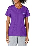 WonderWink Women's Wonderflex Patience Scrub Top, Electric Violet, Large