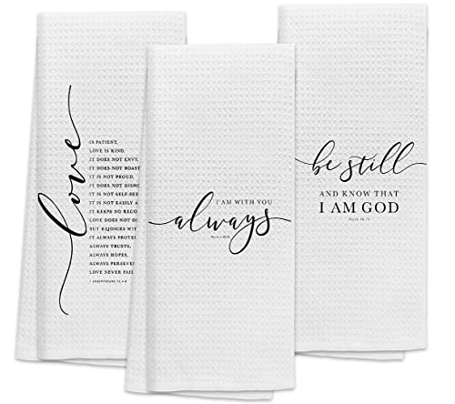 TNUW-Inspirational-Christian-Scriptures-Kitchen-TowelsChristian-Hand-Towels-Dish-Towels-1624Set-of-3Gifts-for-Christian-Women-Faith-Girls-MomBlessed-Kitchen-Towels TNUW Inspirational Christian Scriptures Kitchen TowelsChristian Hand Towels Dish Towels 1624Set of 3Gifts for Christian Women Faith Girls MomBlessed Kitchen Towels