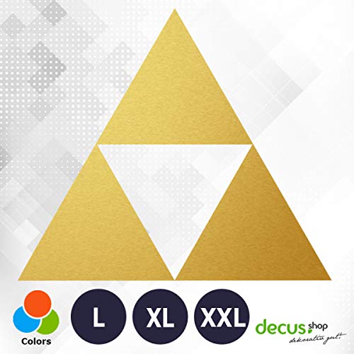 Decus Leyenda del triángulo de Zelda L 0143 (Oro) // Pegatina OEM JDM Style Vinyl Transfer