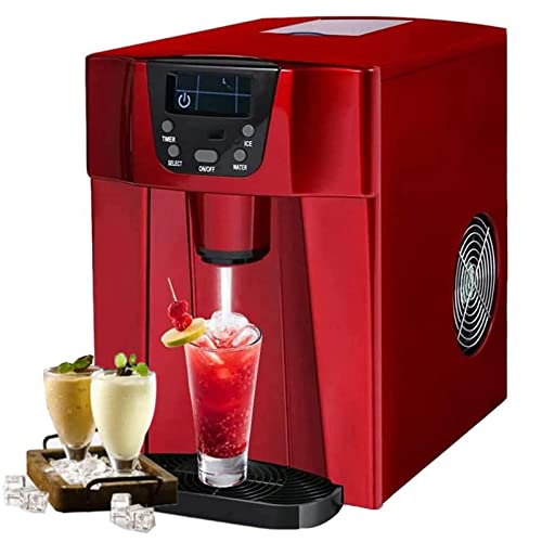Fabricadora de Hielo de Encimera, Máquina para Hacer Hielo y Dispensador de Agua, 3 Litros, para Cocina, con 2 Tipos de Hielo, Botones Táctiles Fáciles de Usar