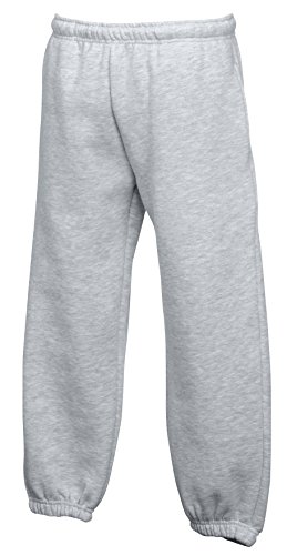 Pantalones Fruit of the Loom niños gris 122 cm chándal elástico