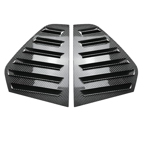 Pasuje do Golf 8 GTI GTD R-Line 2020-2024 akcesoria samochodowe 2X tylny boczny nawiew okno żaluzja osłona migawki tapicerka nakładka na drzwi Zasłony Osłonowe(Carbon Fiber Look)
