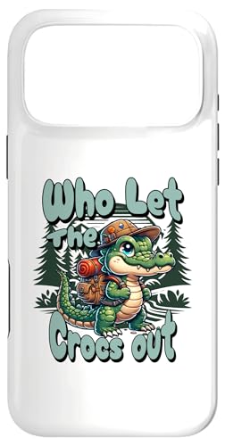 Who Let The Crocs Out �n�C�L���O �o�b�N�p�b�N Gator Croc �g���b�L���O �X�}�z�P�[�X iPhone 17 Pro Max �p