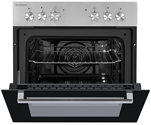Kontinent Einbauherd-Set Backofen Glaskeramik-Kochfeld Umluft Bräter-Zone Zweikreis-Zone – Bild 4