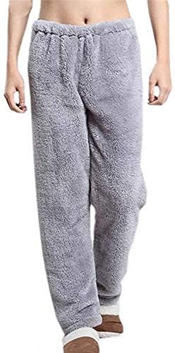 Women Girl Fleece Relaxed Comfort Fit Soft Fluffy Pyjama/Pajama Warm Winter Wear || Winter Wear || Lounge Wear || Sleep Wear || (Waist Size: 28-34 Inches) Grey Colour-image-27