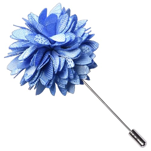Image of GUSLESON 3.15 inch（8cm） Mens Floral Tie and Lapel Pin Necktie Hankerchief Cufflinks Set for Men