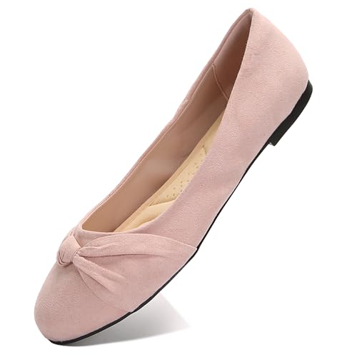 Women's Ballet Flats Shoes, Dress Shoes for Women Round Toe Comfort Light Weight Slip-On Shoes