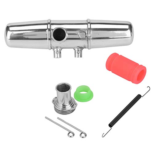 RC Tuyau d'échappement, de mise à niveau tubes en alliage d'aluminium double d'échappement Joint pour HPI Savage 4,6/5,9 1/8 Nitro Pièces d'auto