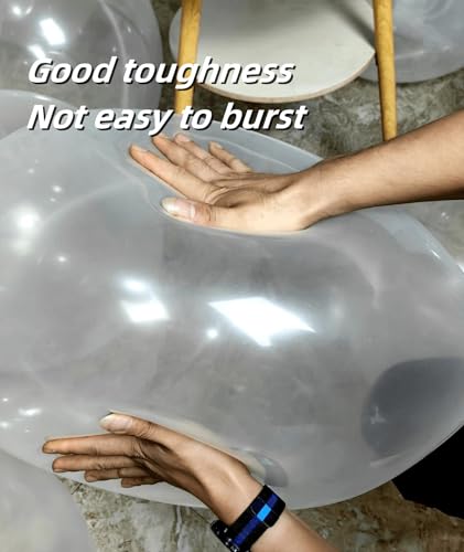 Image of 90 Pack Clear Balloons 18 Inch Clear Balloon - Stunning and Versatile Decorations for Any Occasion ZWZLIULIAN
