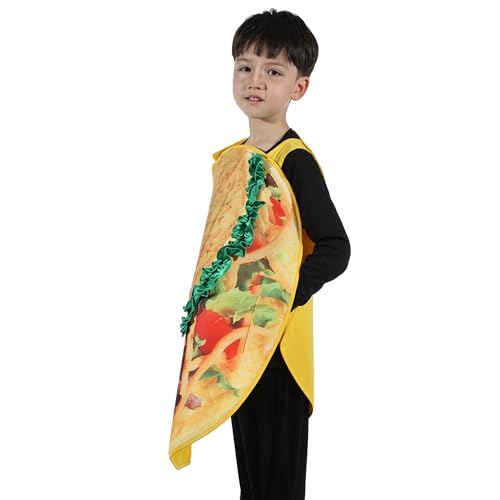 Disfraz de taco ligero para niños 6-12 años miniatura 2