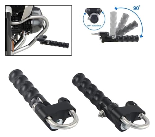 Repose-Pieds pour BMW R1200GS et R1250GS Pédale de Moto Pliante et Rotative Noire - 3