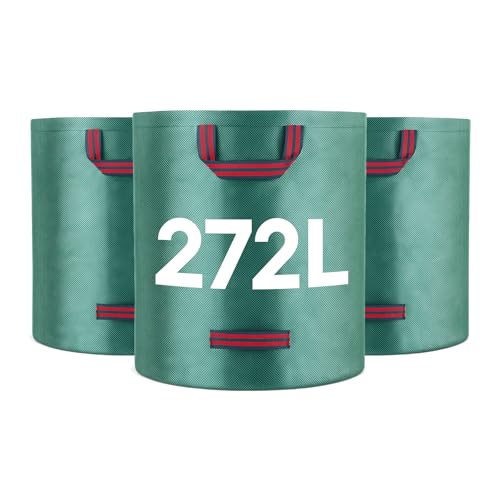 Harbour Housewares Heavy-Duty Gartenabfallsäcke 272 L - Grün...