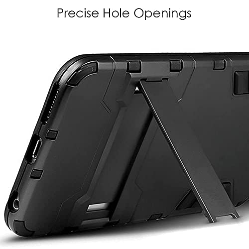 Image of WOW IMAGINE Tough Armor Bumper Back Case Cover for Samsung Galaxy M32 5G 2021 | Ring Holder & Kickstand in-Built | Excellent 360 Degree Protection (Carbon Black)