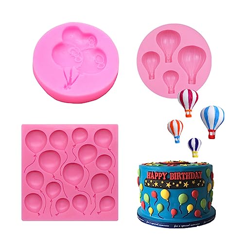 YYYEYUAN Balloon Bakeware Cookie Mold Biscuit Mold Cartoon Press Baking Mold Birthday Cookie Tools Cake Decorating Tools