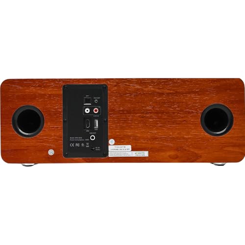 Caixa De Som Com Design De Madeira Conexão Por Bluetooth Da Tomate MTS-2034 Indicador De Led Ideal P